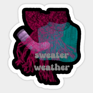 Sweater Weather Sticker